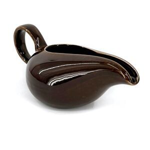 Russel Wright Steubenville American Modern Creamer in Black Chutney